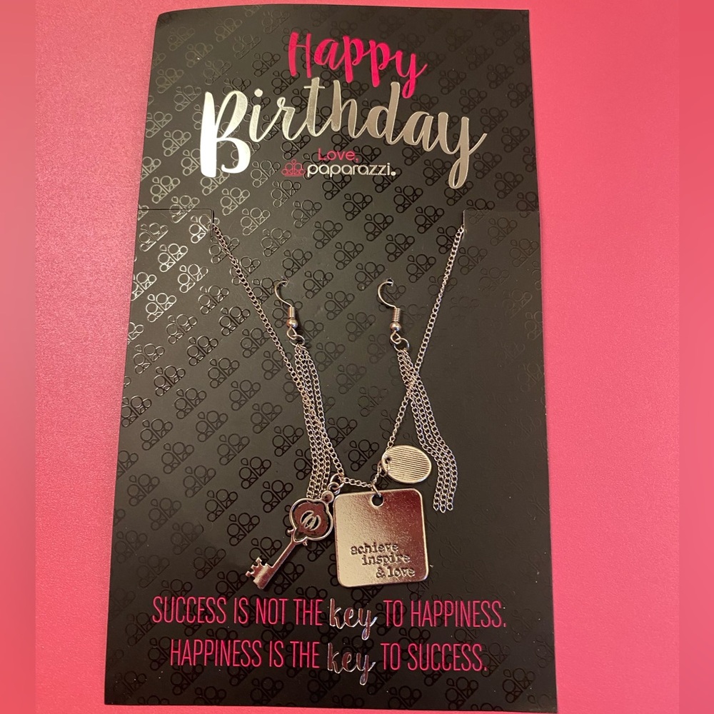 Paparazzi Happy Birthday Necklace and Earring Set
